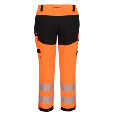 Pantalon de pluie haute visibilité extensible et respirant Orange/noir – Portwest DX448