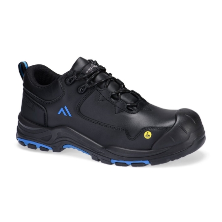 Chaussure basse de sécurité S3S ESD HRO résistante à la chaleur Noir/bleu – Portwest FC19