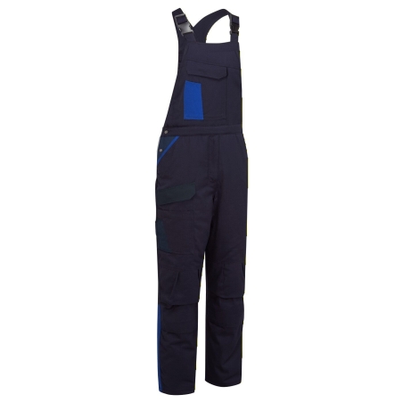 Cotte à bretelles matelassée coton multipoches Marine/royal – Portwest CD117