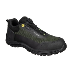 Chaussures de sécurité montantes composite S3S ESD SR FO Noir/vert – Portwest FE05