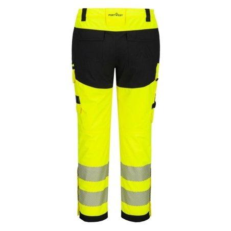 Pantalon de pluie haute visibilité extensible et respirant Jaune/noir – Portwest DX448