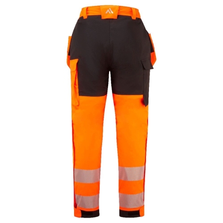 Pantalon hiver pluie holster Modaflame haute visibilité Orange/noir – Portwest FR427