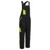 Cotte à bretelles matelassée coton multipoches Noir/jaune – Portwest CD117