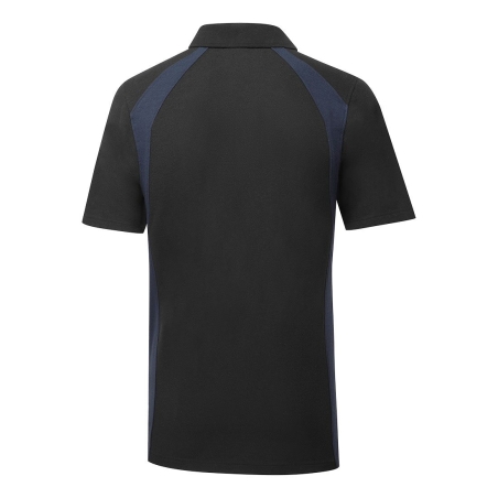 Polo manches courtes en coton mélangé WX2 Noir/marine – Portwest CD812