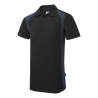 Polo manches courtes en coton mélangé WX2 Noir/marine – Portwest CD812