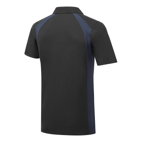 Polo manches courtes en coton mélangé WX2 Noir/marine – Portwest CD812