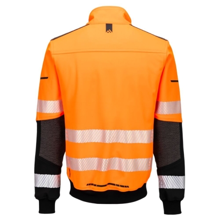 Veste bomber softshell haute visibilité classe 2 Orange/noir – Portwest EV468