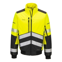 Veste bomber softshell haute visibilité classe 2 Jaune/noir – Portwest EV468