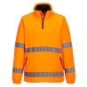 Polaire haute visibilité zippée 1/2 zip anti-bouloche Orange – Portwest F302