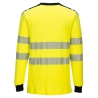 Tee-shirt manches longues ignifugé haute visibilité antistatique Jaune/noir – Portwest FR701