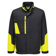 Veste de travail matelassée coton bicolore WX1 Noir/jaune – Portwest CD118