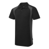 Polo manches courtes en coton mélangé WX2 Noir/gris – Portwest CD812