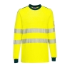 Tee-shirt manches longues ignifugé haute visibilité antistatique Jaune/marine – Portwest FR701