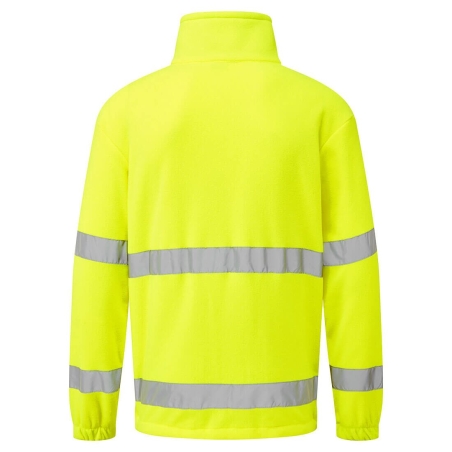 Polaire haute visibilité zippée 1/2 zip anti-bouloche Jaune – Portwest F302