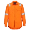 Chemise légère antistatique ignifugée haute visibilité Orange – Portwest FR720