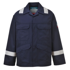 Veste ignifugée haute visibilité multirisque arc électrique Marine – Portwest FR25