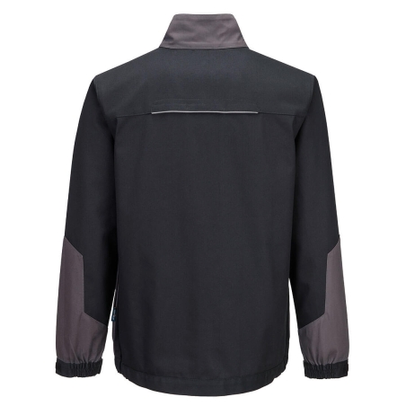 Veste de travail coton léger bicolore WX1 Noir/gris – Portwest CD130