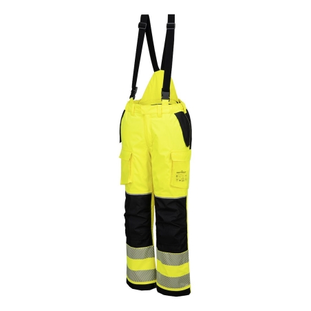 Pantalon hiver pluie haute visibilité ignifugé arc électrique Jaune/noir – Portwest FR426