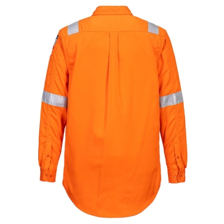 Chemise légère antistatique ignifugée haute visibilité Orange – Portwest FR720