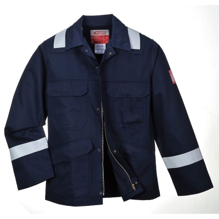 Veste ignifugée haute visibilité multirisque arc électrique Marine – Portwest FR25