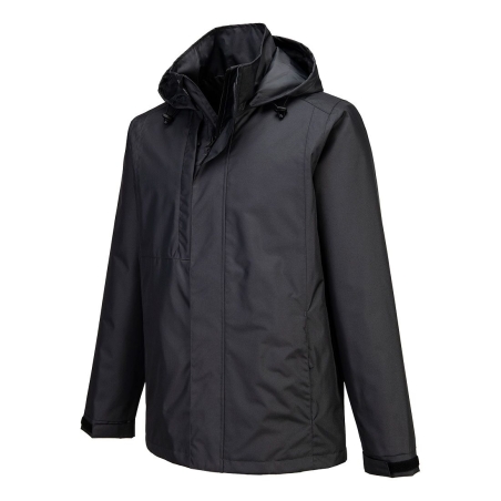 Veste de pluie imperméable coupe-vent WX2 éco-conçue Gris métal – Portwest CD867
