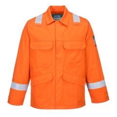 Veste ignifugée haute visibilité multirisque arc électrique Orange – Portwest FR25