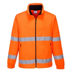 Polaire haute visibilité zippée classe 2 et classe 3 Orange – Portwest F250