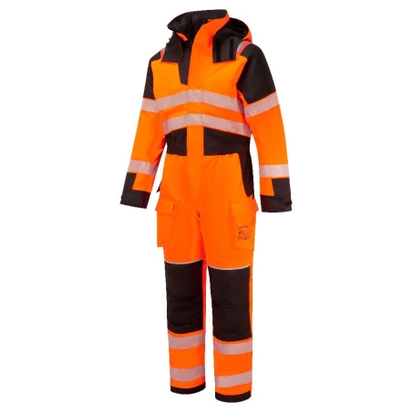 Combinaison d'hiver haute visibilité ignifugée multirisque Orange/noir – Portwest FR516