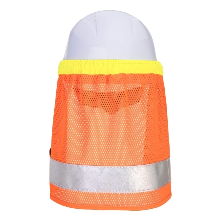 Saharienne haute visibilité pour casque de sécurité Orange – Portwest HA17