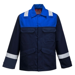 Veste ignifugée multirisque protection arc électrique Marine/royal – Portwest FR55