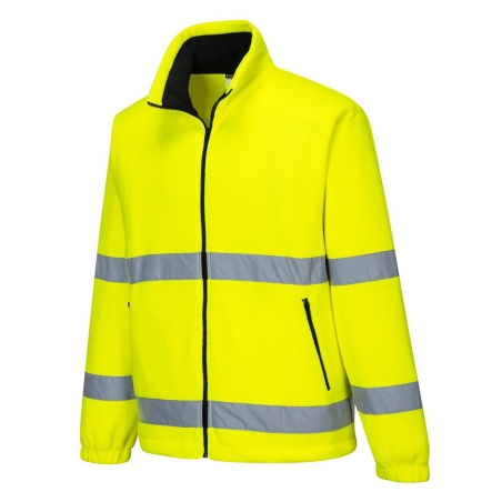 Polaire haute visibilité zippée classe 2 et classe 3 Jaune – Portwest F250