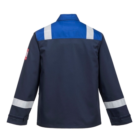 Veste ignifugée multirisque protection arc électrique Marine/royal – Portwest FR55