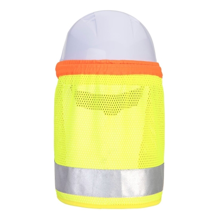 Saharienne haute visibilité pour casque de sécurité Jaune – Portwest HA17