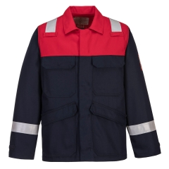 Veste ignifugée multirisque protection arc électrique Marine – Portwest FR55