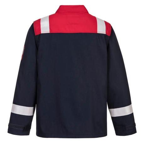 Veste ignifugée multirisque protection arc électrique Marine – Portwest FR55