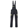 Cotte à bretelles stretch 4 voies multipoches avec genouillères Noir – Portwest DX441