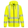 Sweat à capuche zippé haute visibilité classe 2/3 Jaune – Portwest KX303
