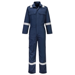 Combinaison multirisques ignifugée antistatique 280 g coton Marine – Portwest FR513