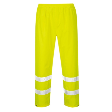 Pantalon de pluie haute visibilité ultraléger imperméable Jaune – Portwest H441