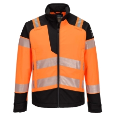 Softshell multirisques haute visibilité antistatique ignifugé classe 2 Orange/noir – Portwest FR718