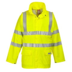 Veste de pluie haute visibilité ignifugée antistatique classe 3 Jaune – Portwest FR41