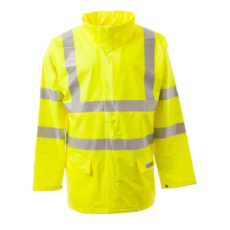 Veste de pluie haute visibilité ignifugée antistatique classe 3 Jaune – Portwest FR41