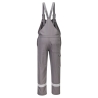Cotte à bretelles multirisques ignifugée antistatique 280 g Gris – Portwest FR418