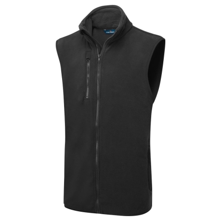 Gilet polaire zippé multipoches protège-menton Noir – Portwest F417