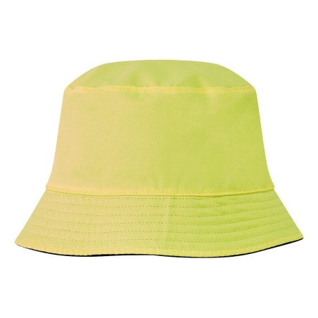Chapeau baquet réversible polyester-coton léger Noir/jaune – Portwest HA23
