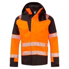 Parka haute visibilité ignifugée multirisque arc électrique classe 2 Orange/noir – Portwest FR606