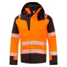 Parka haute visibilité ignifugée multirisque arc électrique classe 2 Orange/noir – Portwest FR606