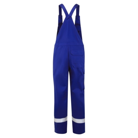 Cotte à bretelles multirisques ignifugée antistatique 280 g Bleu royal – Portwest FR418