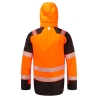 Parka haute visibilité ignifugée multirisque arc électrique classe 2 Orange/noir – Portwest FR606