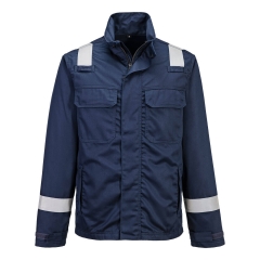 Veste multirisques ignifugée antistatique protection chimique 280g Marine – Portwest FR609